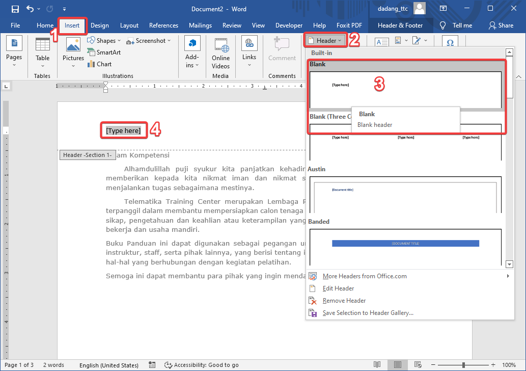 3 Trik Jitu Cara Membuat Header di Word Hanya 1 Halaman Tanpa Ribet