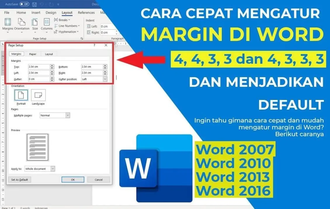 3 Trik Rahasia Cara Memperbaiki Margin Word yang Tidak Sesuai di Tahun 2026