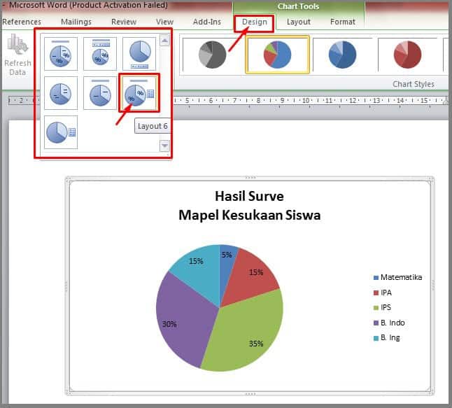 Cara Mudah Membuat Diagram Lingkaran Di Microsoft Word Cara Mudah Membuat Diagram Lingkaran Di Microsoft Word