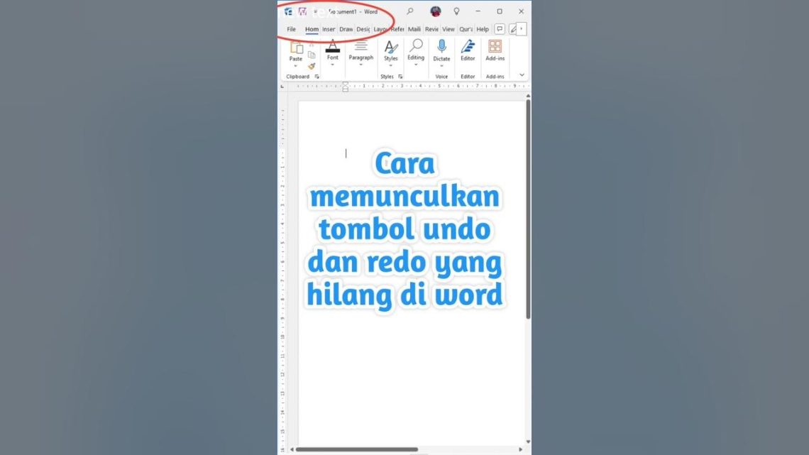 5 Cara Undo di Word yang Jarang Diketahui, Akhirnya Dokumen Hilang Kembali di 2026