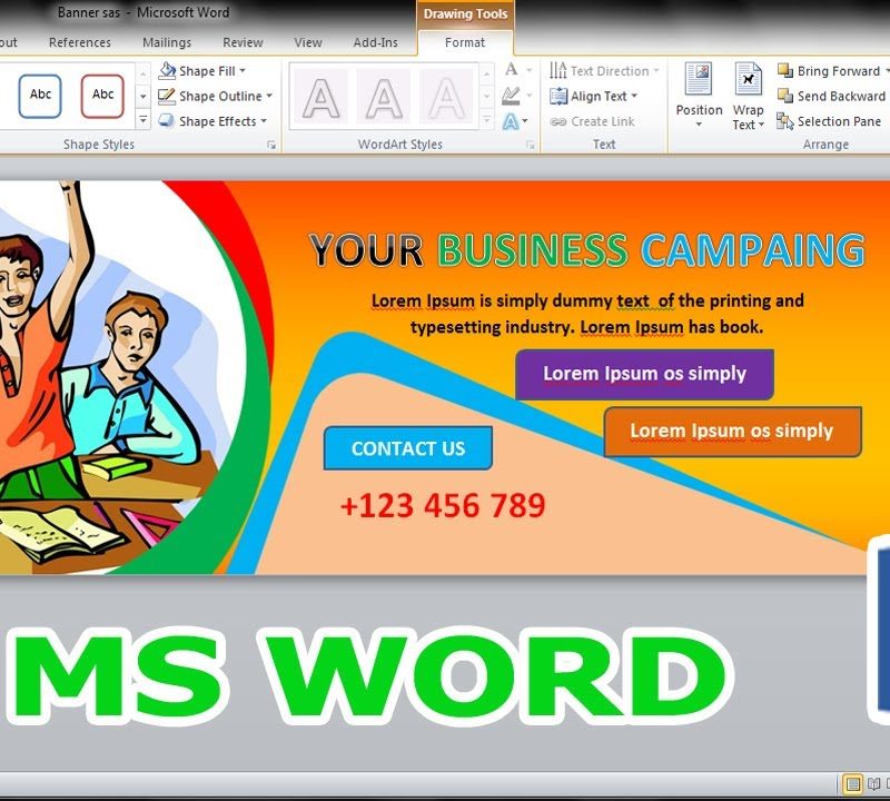 7 Trik Tersembunyi Cara Membuat Banner di Word 2026 yang Jarang Diketahui