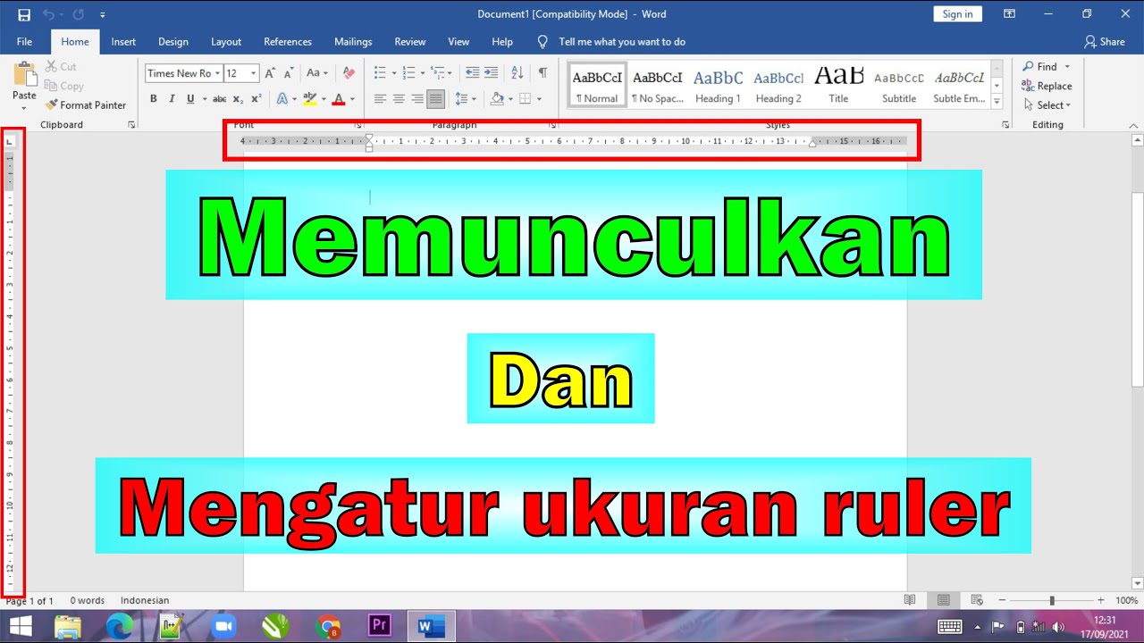 Mudah Cara Memunculkan Ruler di Word - LKomBis Mudah Cara Memunculkan Ruler di Word - LKomBis