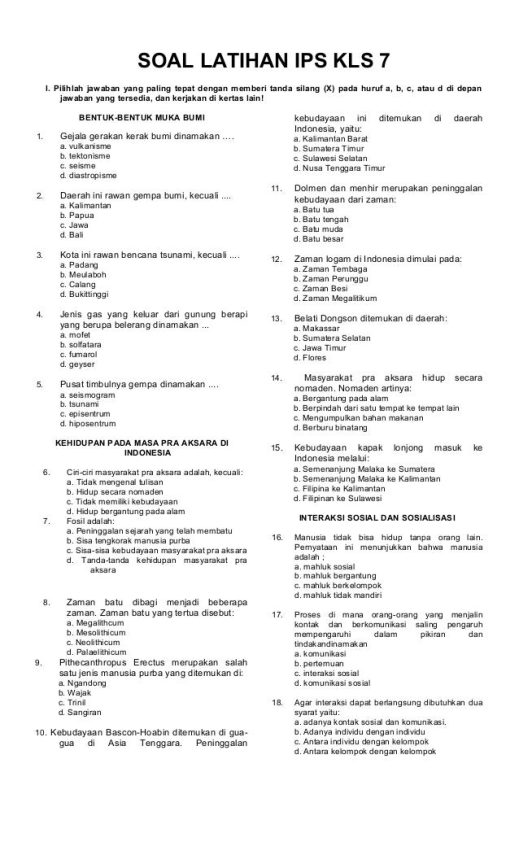 5 Contoh Soal IPS Tema 1 Kelas 4 yang Sering Muncul di Ujian 2026, Wajib Tahu!