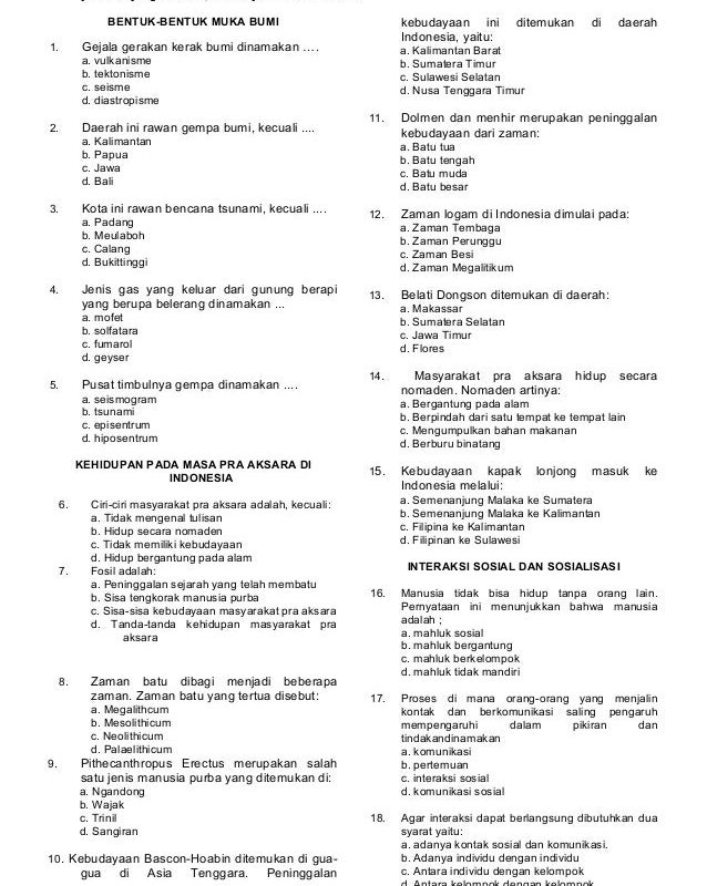 5 Contoh Soal IPS Tema 1 Kelas 4 yang Sering Muncul di Ujian 2026, Wajib Tahu!