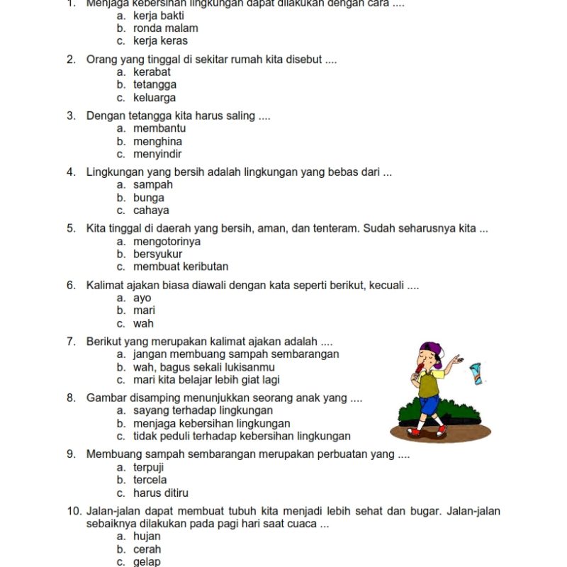 5 Contoh Soal Isian Tema 6 Kelas 4 dan Kunci Jawaban yang Wajib Siswa Kuasai di 2026