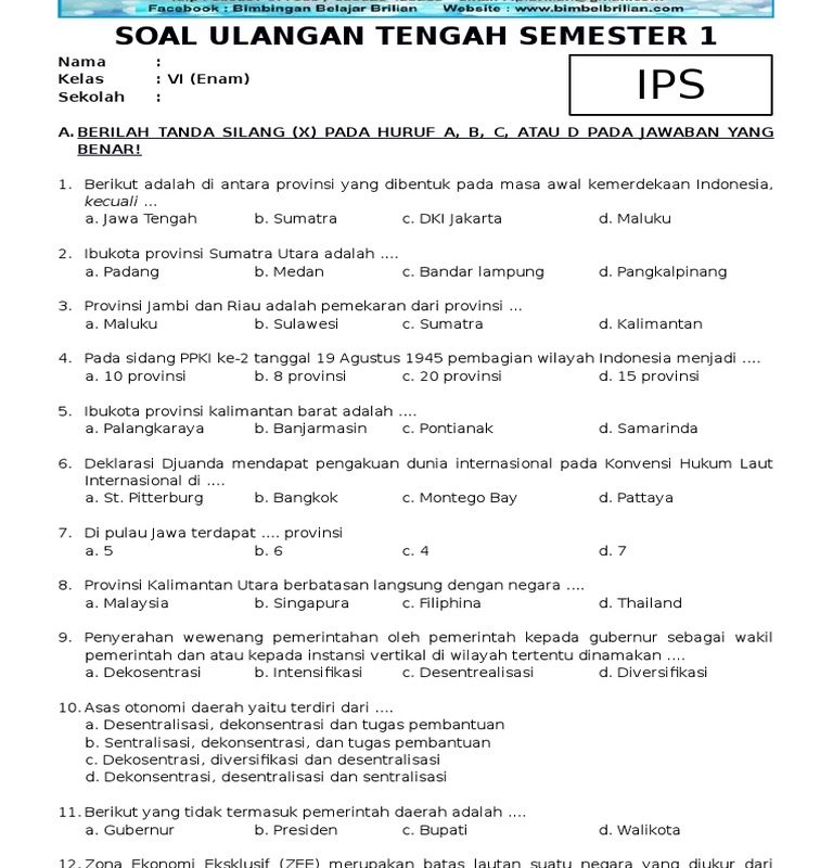 7 Contoh Soal IPS Tema 6 Kelas 4 Cita Cita yang Wajib Dikuasai Siswa di Tahun 2026