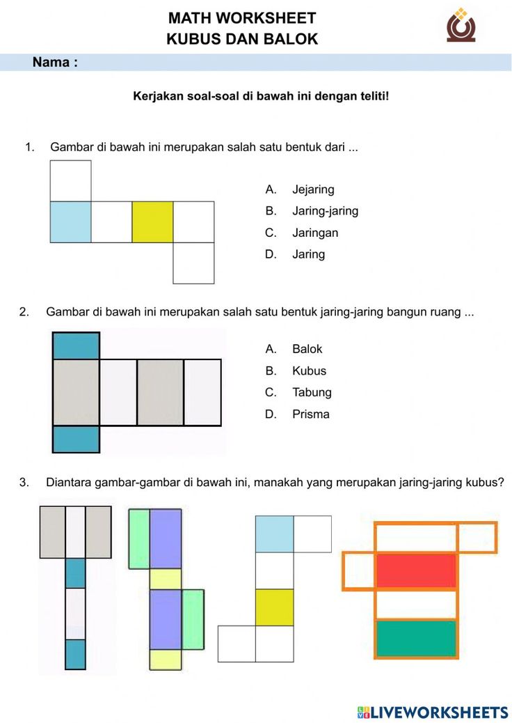 7 Contoh Soal Jaring Jaring Balok dan Kubus Kelas 4 SD yang Wajib Dikuasai di 2026