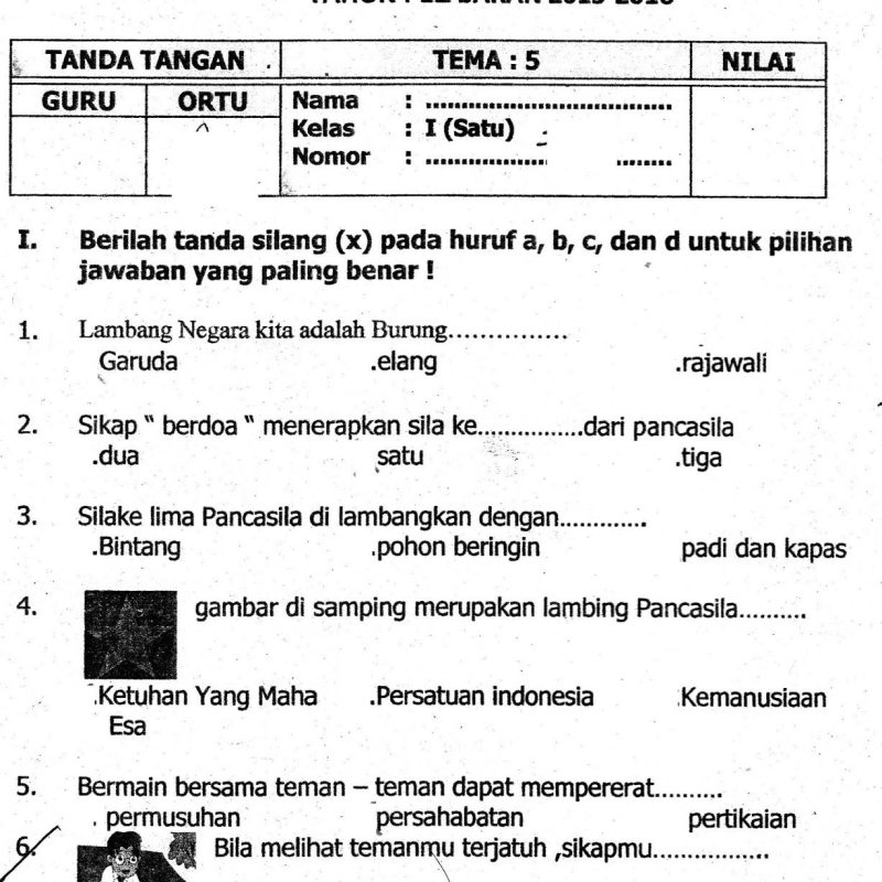 Download Soal Ulangan Harian Kelas 5 Tema 4 Subtema 1 Terbaru 2026 dengan Kunci Jawaban Lengkap