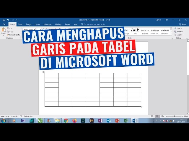 5 Cara Menghilangkan Tabel Bayangan di Word yang Ternyata Selama Ini Salah Kaprah
