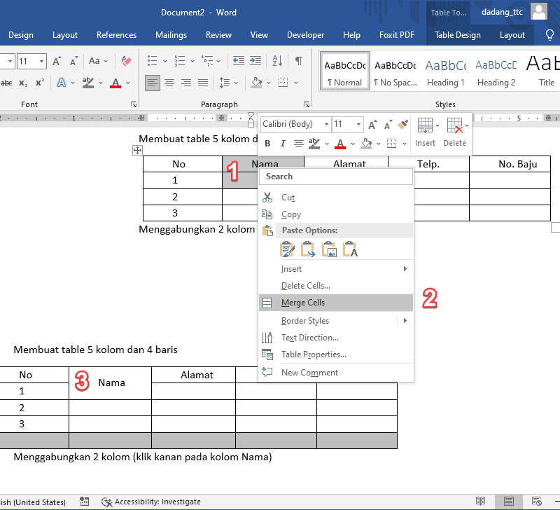 7 Cara Mengembalikan Merge Cell di Word yang Terlanjur Terhapus Tanpa Ribet