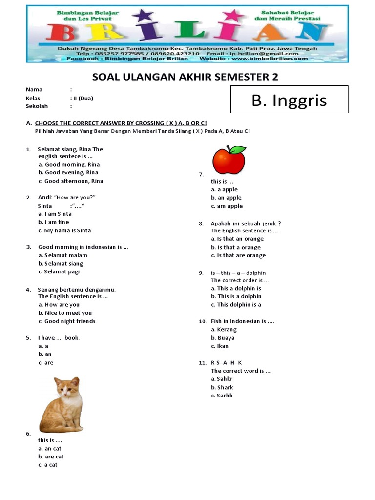 7 Rahasia Menguasai Contoh Soal Soal UAS Semester Ganjil Kelas 2 2026
