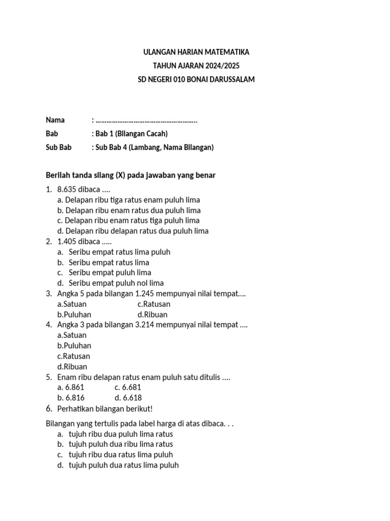 Cara Mudah Download Soal Ulangan Harian Kelas 4 SD Semester 1 dengan 5 Tips Praktis