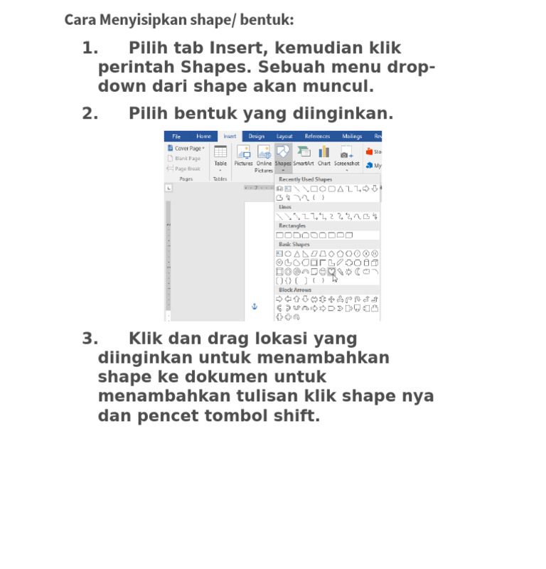 7 Cara Mengunci Shape di Word Agar Tidak Bergeser, Ternyata Semudah Ini