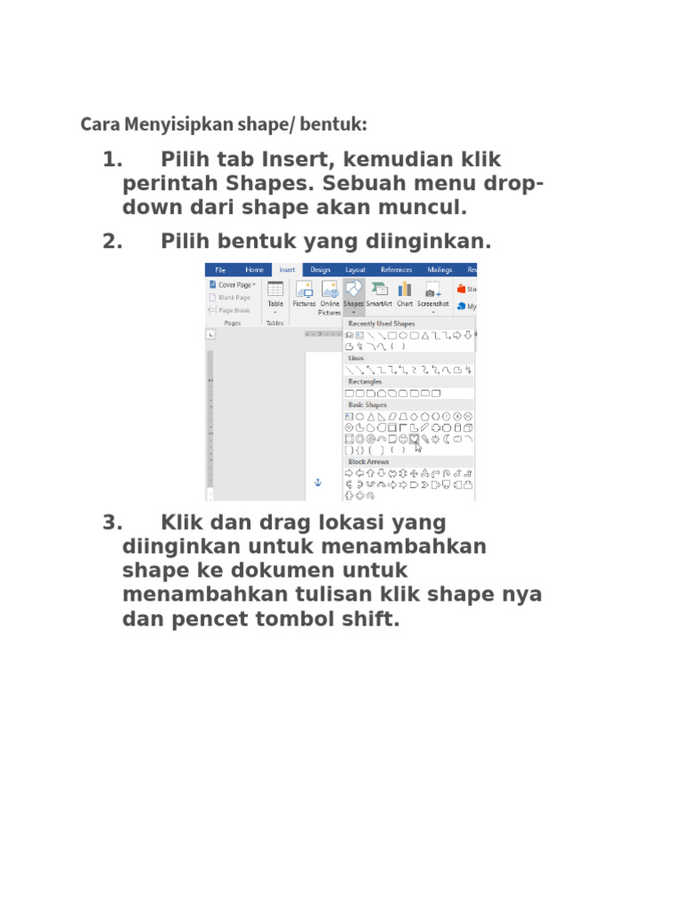 7 Cara Mengunci Shape di Word Agar Tidak Bergeser, Ternyata Semudah Ini