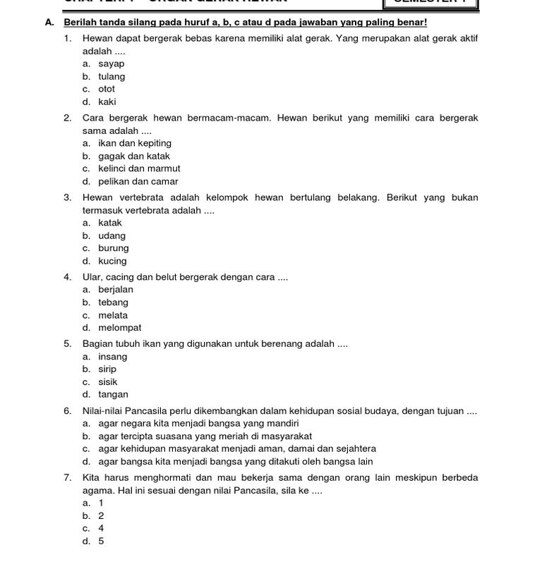 Download Soal Ulangan Harian Kelas 4 Tema 1 Ternyata Semudah Ini, Wajib Tahu Sebelum Terlambat