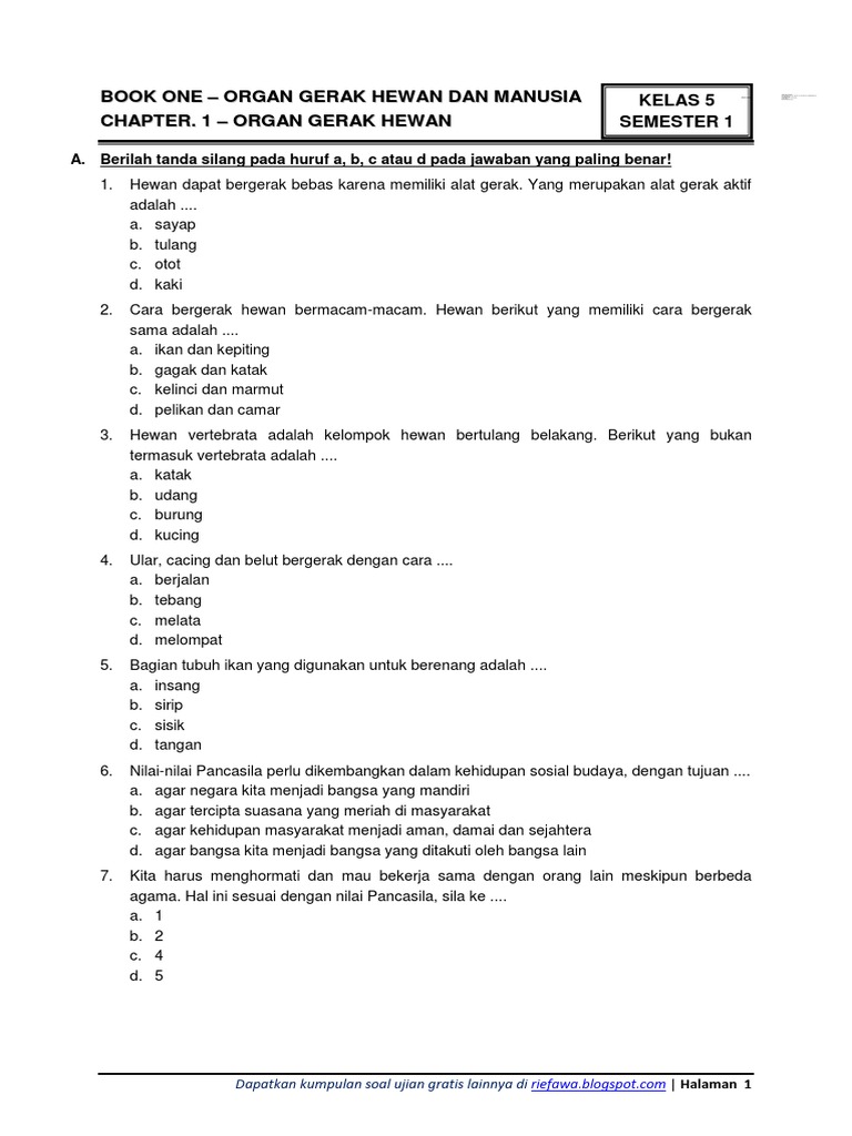 Download Soal Ulangan Harian Kelas 4 Tema 1 Ternyata Semudah Ini, Wajib Tahu Sebelum Terlambat