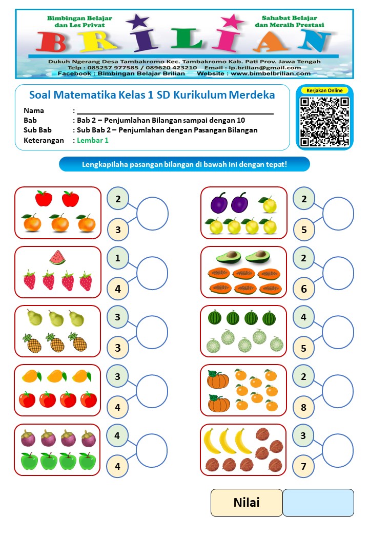 Rahasia Skor Sempurna Latihan Soal UKK Kelas 1 SD Matematika Agar Anak Cepat Bisa