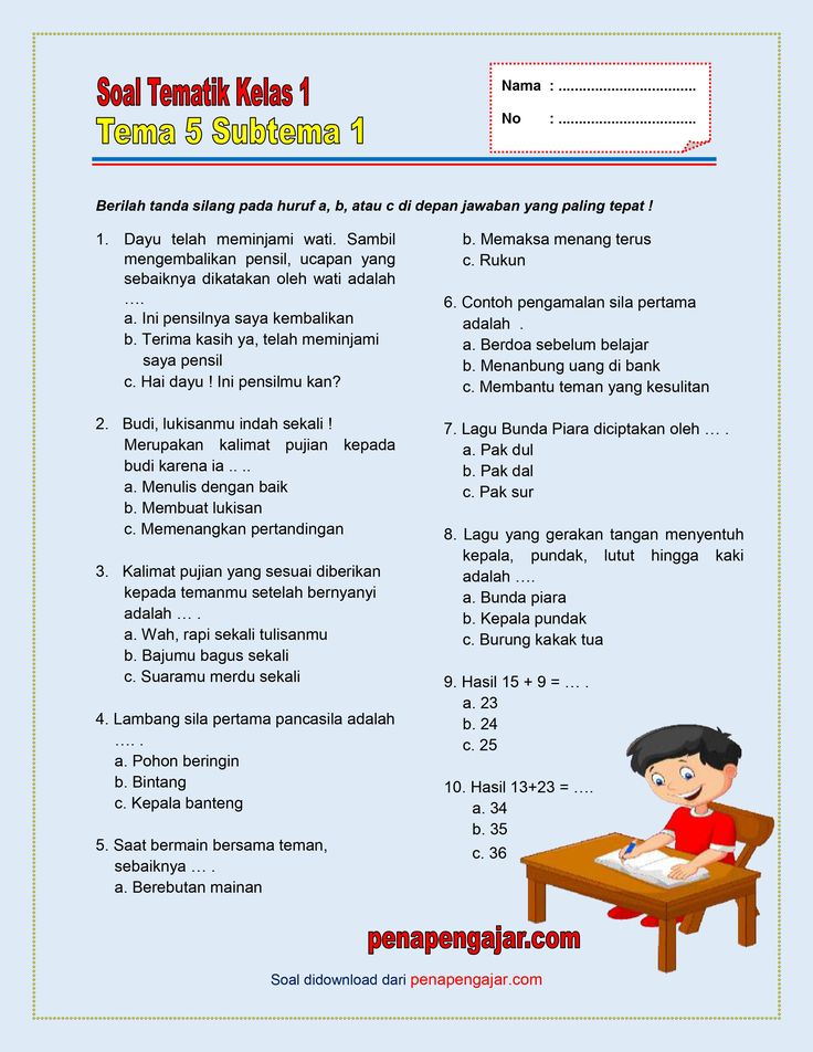 Rahasia Sukses Latihan Soal UKK Tema 5 Kelas 1 Agar Nilai Langsung Sempurna